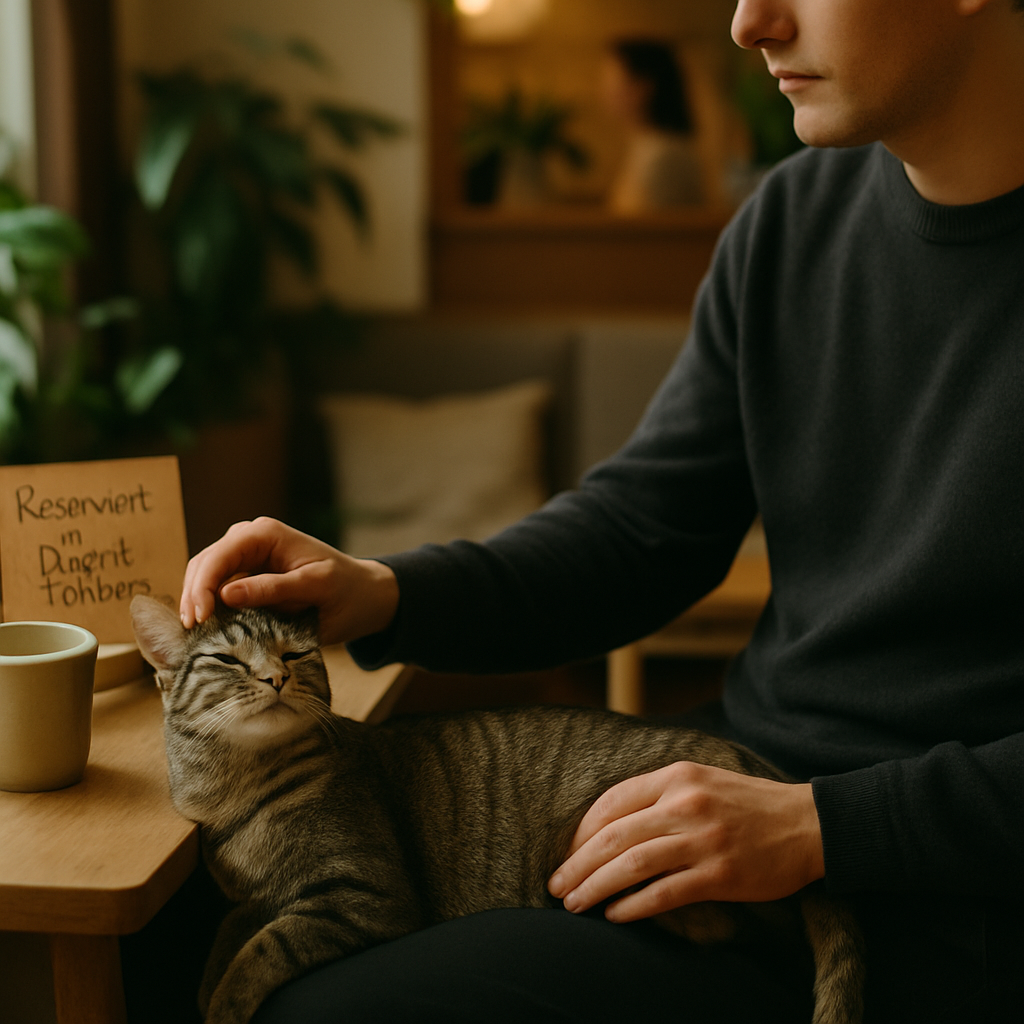Gästeinteraktion mit Katzen im Organic Cat Cafe Berlin 471ef41b d59b 46dc 9b9b 0ac27a758aff